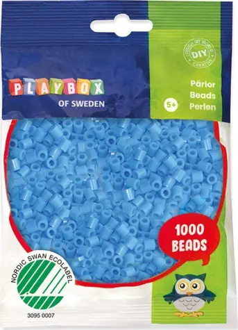 PLAYBOX Zažehlovací korálky světle modré / 1000 ks