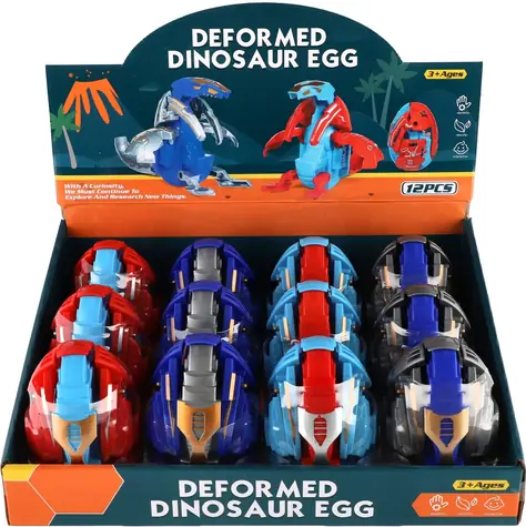 TEDDIES Skládací vajíčko Dinosaurus a robot / 1 ks / mix barev