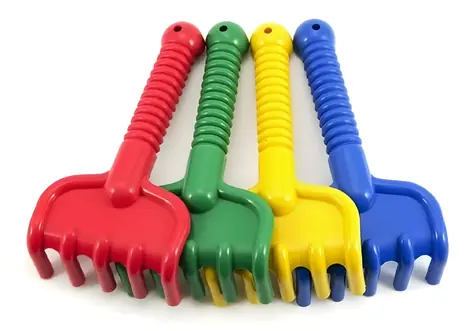 TEDDIES Hrabičky na písek / 19 cm / Plast