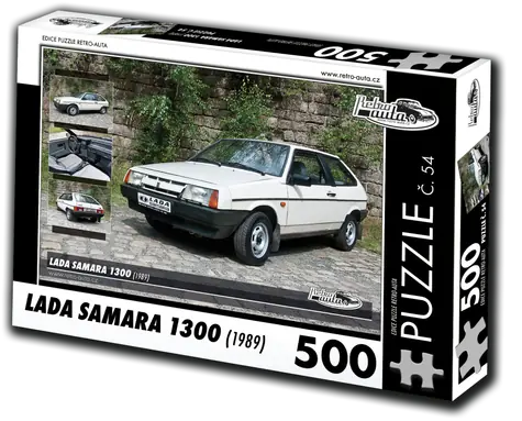 RETRO-AUTA Puzzle č. 54 Lada Samara 1300 (1989) / 500 dílků / 48 × 36 cm