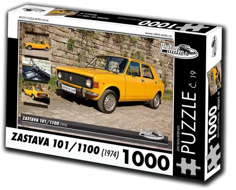 RETRO-AUTA Puzzle č. 19 Zastava 101,1100 (1974) / 1000 dílků / 66 x 47 cm