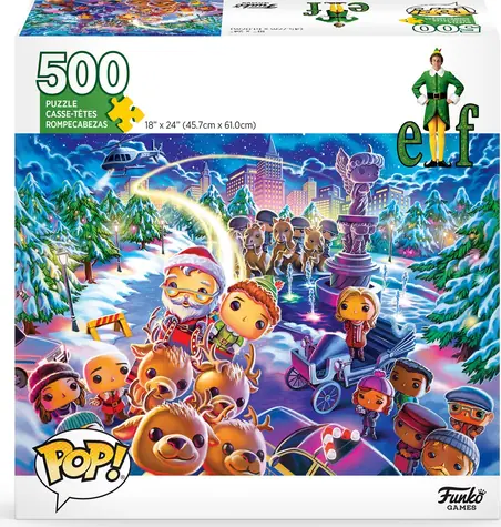 FUNKO GAMES Puzzle POP! Vánoční skřítek / 500 dílků