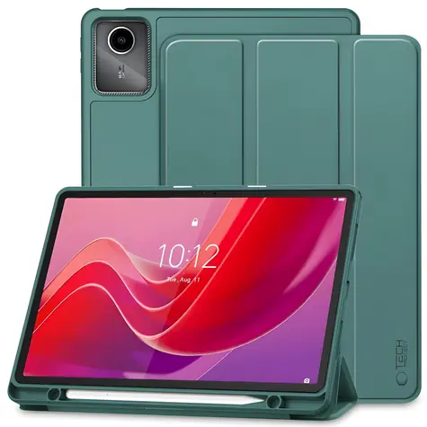 Tech-Protect SC Pen zelená / Pouzdro pro Lenovo Tab M11 11" TB-330 / schránka na stylus