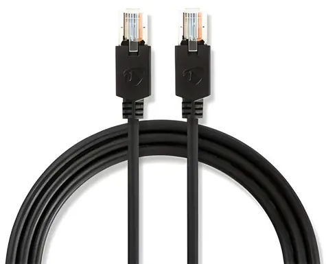 Nedis Patch kabel Cat5e U/UTP černý / Patch kabel / RJ45 - RJ45 / 15 m