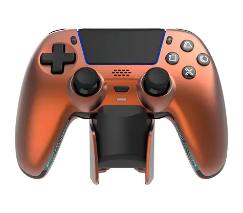 Deltaco GAM-199 oranžová / Bezdrátový ovladač / Nabíjecí stanice / PS5, PC / Bluetooth 5.3