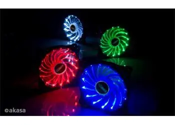Akasa Vegas AK-FN091-WH bílá / Ventilátor / 120 mm / LED