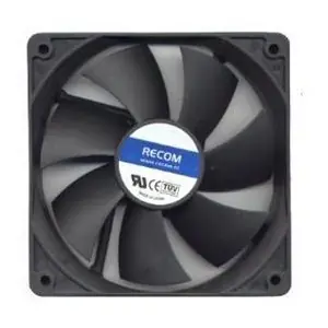 RECOM RC-8025B černá / Ventilátor / 80 mm / Blower