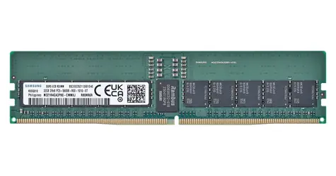 Samsung M321R4GA3PB0-CWM 32GB / Serverová paměť / DDR5 5600 MHz / 2Rx8 / RDIMM / ECC / 1,1 V