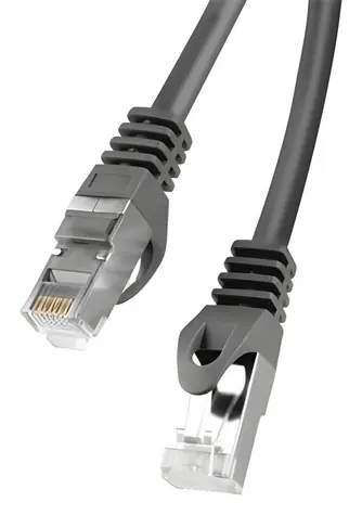 Lanberg CAT6 FTP 0,25 m černá / Patch kabel / RJ45-RJ45 / Fluke Passed