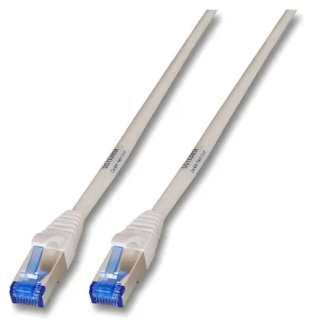 EFB Cat6a S/FTP 10 m šedá / Patch kabel / RJ45-RJ45 / PVC / 10 Gbit/s