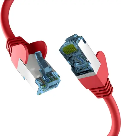 EFB S/FTP Cat7 2m červená / Patch kabel / RJ45-RJ45 / LSZH / 600 MHz