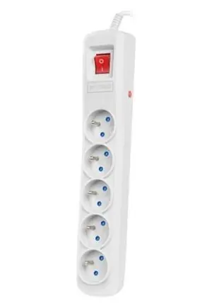Armac ARC 5 šedá / Přepěťová ochrana / 5 zásuvek / 5 m kabel