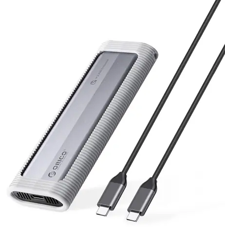 Orico AXM2S-G2 šedá / Externí rámeček SSD / M.2 NVMe/NGFF / USB-C / 10 Gb/s