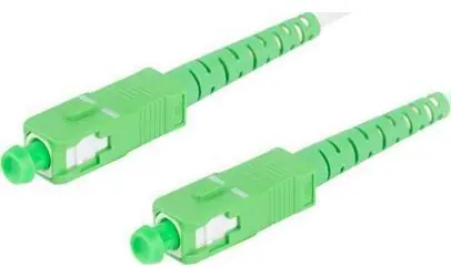 Lanberg SM bílá / Optický patch kabel / SC/APC-SC/APC / Simplex / G657B3 / 15 m