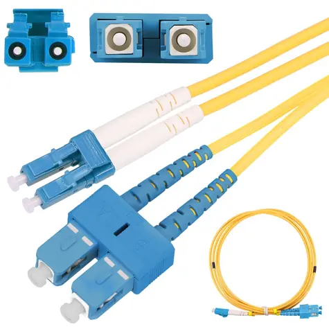 Extralink SC/UPC-LC/UPC / Patchcord / Jednomódový / Duplex / G652D / 1 m