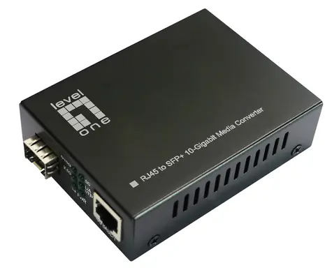 LevelOne GVT-2051 / Mediakonvertor / RJ45-SFP+ / 1G/2,5G/5G/10G Ethernet / Plug & Play