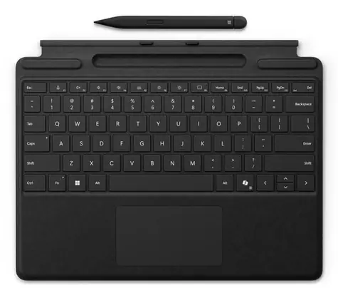 Microsoft Surface Pro Keyboard vč. Pen 2 černá / Klávesnice / Alcantara / podsvícení / Copilot klávesa
