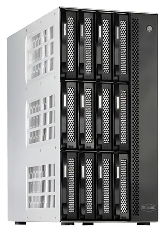 TerraMaster T12-500 Pro / NAS / Mini Tower / 12x SATA HDD/SSD / Intel Core i7-1255U / 16GB DDR5 / 2x 10GbE / Diskless