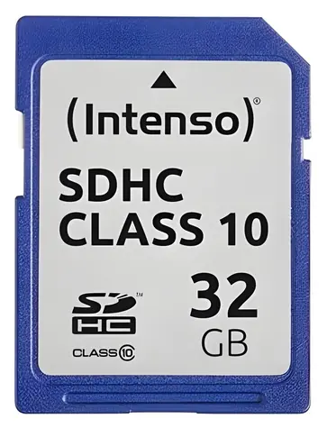 Intenso SDHC 32GB / Paměťová karta / Class 10 / čtení 20 MB/s / zápis 12 MB/s