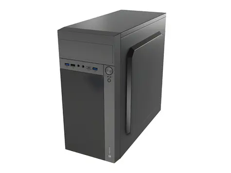 Natec HELIX černá / PC skříň / Micro-ATX / Mini-ITX / USB-C / bez zdroje