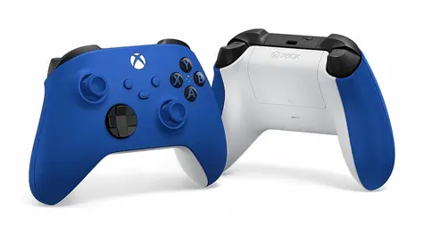 Microsoft Xbox Series ovladač Shock Blue / Ovladač / Bluetooth / AA baterie / výdrž 40 h