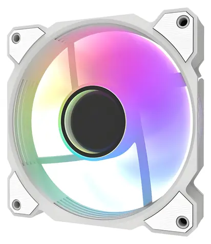 darkFlash DR08 bílá / Ventilátor / 120 mm / 800-1600 RPM / 30 dBA / A-RGB