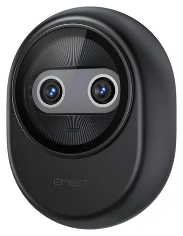 EMEET Piko černá / Webkamera / 4K / Duální objektiv / 3 mikrofony / USB-C