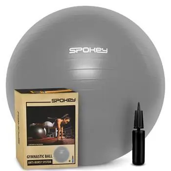 Spokey FITBALL šedá / Gymnastický míč / 55 cm