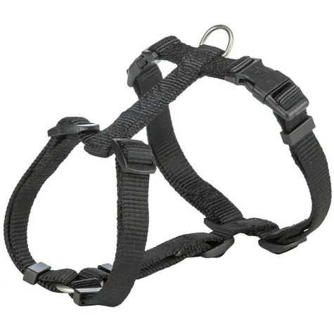 Trixie H-Postroj PREMIUM černá / Postroj pro psy / S-M / 42-60 cm / 15 mm