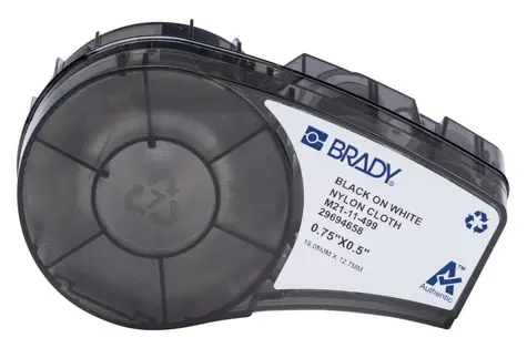 BRADY Nylonové štítky pro tiskárnu M210 / Štítky / textilní / spotřební materiál