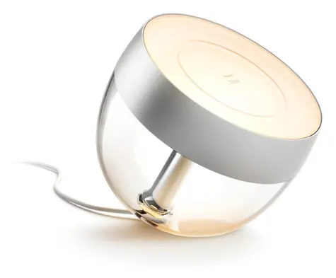 Philips Hue Iris Portable stříbrná / Stolní lampa / Bluetooth/Zigbee / kov / energ. třída G