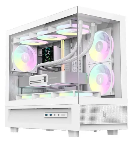 Gamemax NEX C31 bílá / Skříň / mATX / podpora BTF