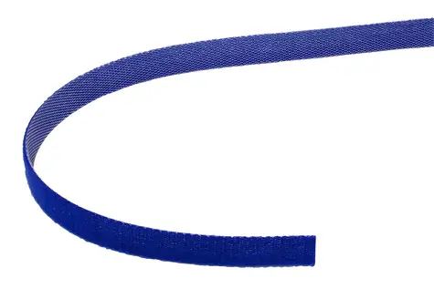 OEM Value stahovací páska na suchý zip 10 mm modrá / Organizér kabeláže / 25 m