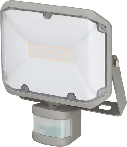 Brennenstuhl AL 2050 šedá / LED reflektor / 20 W / 2080 lm / PIR čidlo pohybu / IP44