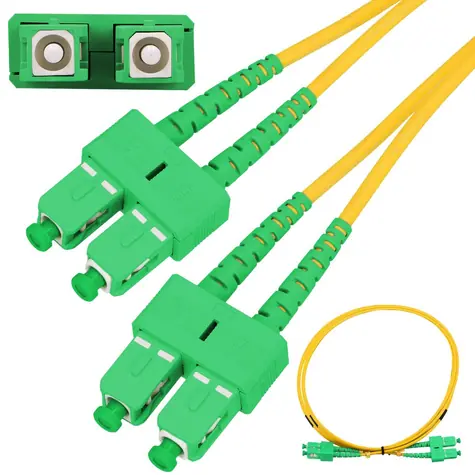 Extralink SC/APC-SC/APC / Patchcord / Jednomódový / Duplex / G652D / 5 m