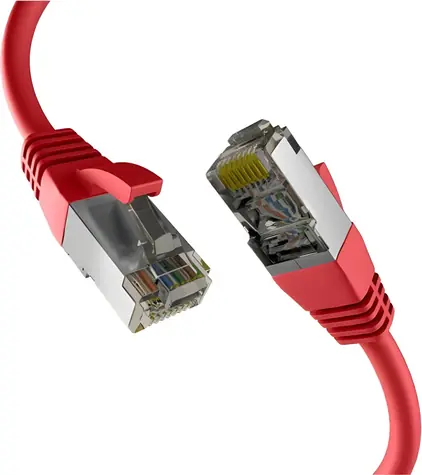 EFB Patchkabel Cat8.1 červená 10 m / Patch kabel / RJ45-RJ45 / S/FTP / PIMF