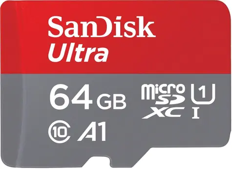 SanDisk Ultra microSDXC 64 GB + adaptér / Paměťová karta / Class 10 / UHS-I / A1 / 140 MB/s
