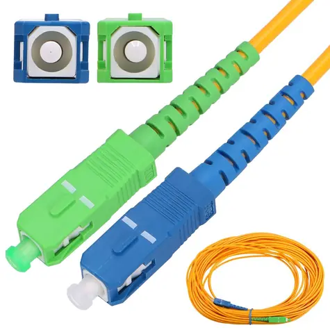 Extralink SC/APC-SC/UPC / Patchcord / Jednomódový / Simplex / G652D / 0,5 m