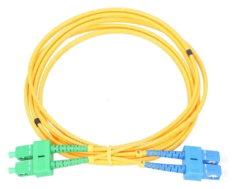 Extralink SC/UPC-SC/APC žlutý / Patchcord / Jednomódový / Duplex / G652D / 5 m
