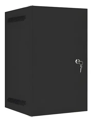 Lanberg WF10-2309-00B černá / Nástěnný rozvaděč / 10" / 9U / 280×310 mm / flat pack