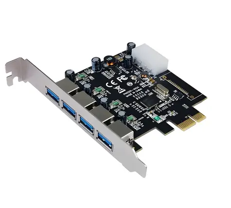 Longshine LCS-6380-4 / PCIe rozšiřující karta / 4x USB 3.0 Type-A / 5 Gbit/s