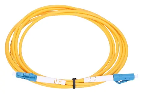 Extralink LC/UPC-LC/UPC žlutý / Patchcord / Jednomódový / Simplex / G652D / 2 m
