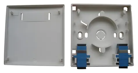 XtendLan optická zásuvka 2x SC / Optická zásuvka / FTTH / 86x86 mm / bez SC adaptérů