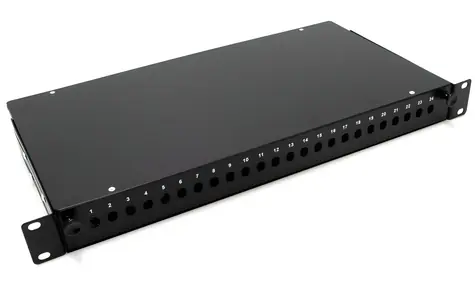 XtendLan 19" optický rozvaděč výsuvný / Optický rozvaděč / 24 portů ST/FC
