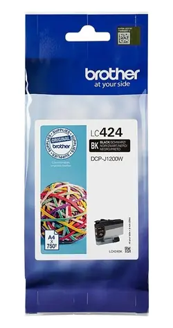 Brother LC424BK černá / Inkoustová cartridge / originální / pro DCP-J1200W