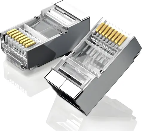 Ugreen Konektor RJ45 kovový / Konektor / 8P/8C / Cat 6 UTP / 10 ks