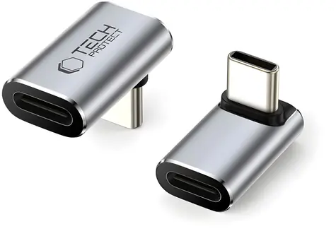 Tech-Protect AA02 šedá / Adaptér / USB-C - USB-C