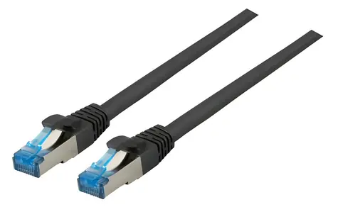 EFB Cat6a S/FTP superflex černá / Patch kabel / RJ45-RJ45 / 10 m / 10 Gbit/s