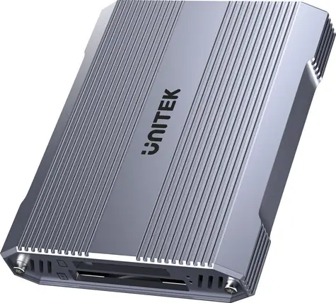 Unitek R1022C01 / Čtečka paměťových karet / CF Express / SD & microSD / USB-A 10Gbps / HUB