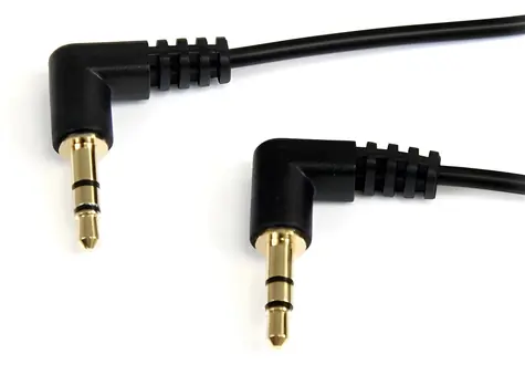StarTech Audio kabel lomený černá / Audio kabel / Jack 3,5mm (M) - Jack 3,5mm (M) / 1,8 m